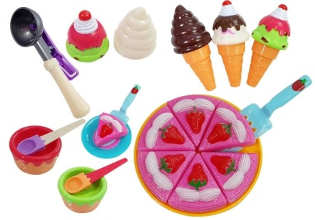 Przejdź do produktu Zestaw Słodyczy Desery Lody Ciasteczka Akcesoria