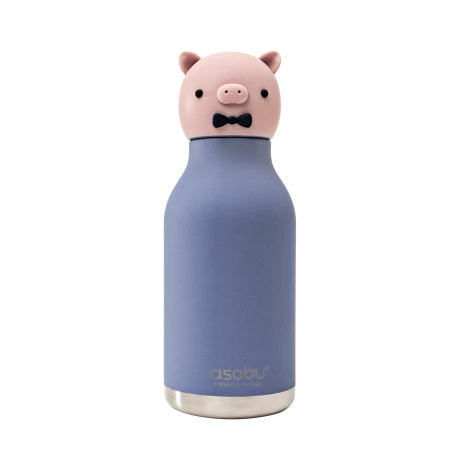 Przejdź do produktu TermoButelka Asobu Bestie - Świnka 460 ml z Słomką