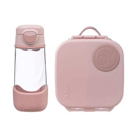 Przejdź do produktu Zestaw Sportowa butelka tritanowa 450 ml + Mini Lunchbox, Blush Crush, b.box