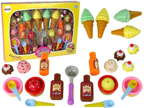 Przejdź do produktu Zestaw Słodkości Lody Babeczki Sosy Łyżeczki