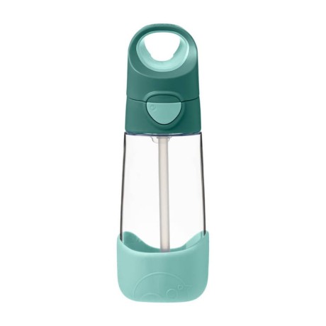 Przejdź do produktu Butelka tritanowa ze słomką 450 ml, Emerald Forest, b.box