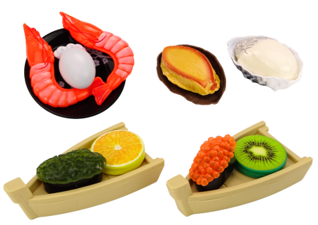 Przejdź do produktu Zestaw Zabawkowy Do Sushi Akcesoria Krewetki Dla Dzieci 24 ele.