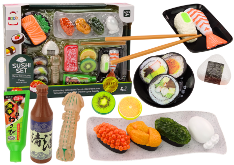 Przejdź do produktu Zestaw Do Sushi Akcesoria Krewetki Dla Dzieci Zabawkowy 22 ele.