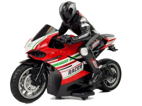 Przejdź do produktu Motor Sportowy Ścigacz Zdalnie Sterowany 2.4G Zasięg 35 m Czerwony