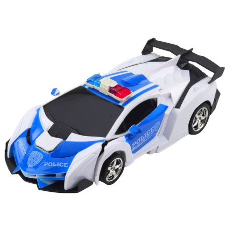 Przejdź do produktu Auto Robot 2W1 Policja Radiowóz Policyjny Zdalnie Sterowany RC 1:18