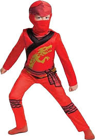 Przejdź do produktu Kostium Ninjago Kai - Licencjonowany Strój dla Dzieci, Rozmiar XS, Czerwono-Czarny