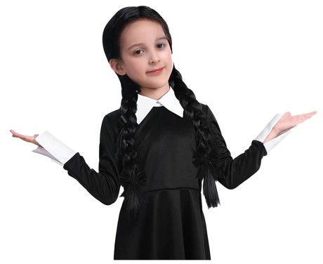 Przejdź do produktu Strój dla dzieci Mroczna Dziewczyna WEDNESDAY 130/140cm