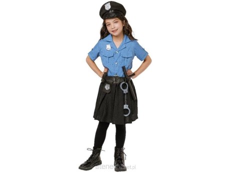 Przejdź do produktu Strój Policjantki dla Dzieci w Rozmiarze S 110-120 cm