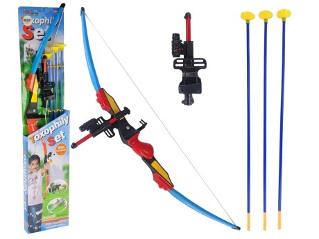 Przejdź do produktu Zestaw Łuczniczy Łuk Trzy Strzały Celownik 98 cm