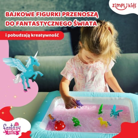 Przejdź do produktu Zestaw do tworzenia gelli z figurkami i tacą Gelli Worlds Fantasy Pack 3+, Zimpli Kids