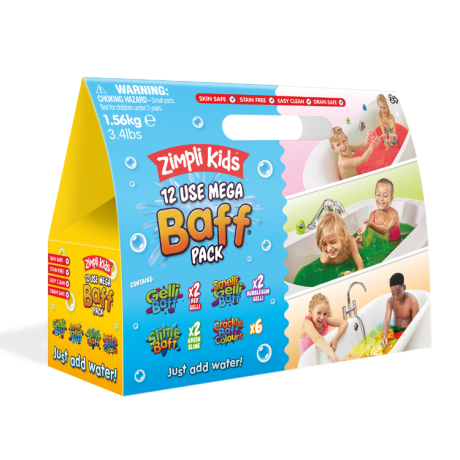Przejdź do produktu Zestaw magicznych proszków do kąpieli do zabawy, 18 szt. (5 rodzajów), Mega Baff Pack, 3+, Zimpli Kids