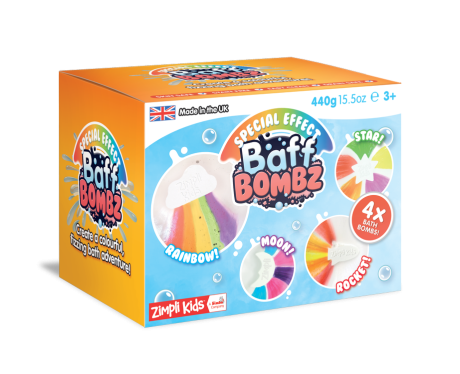 Przejdź do produktu Kolorowe Bombki do Kąpieli Rainbow Baff Bombz - Zestaw 4 Szt. od Zimpli Kids, 3+