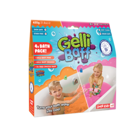 Przejdź do produktu Magiczny proszek do kąpieli, Gelli Baff, różowy i pomarańczowy 4 użycia, 3+, Zimpli Kids
