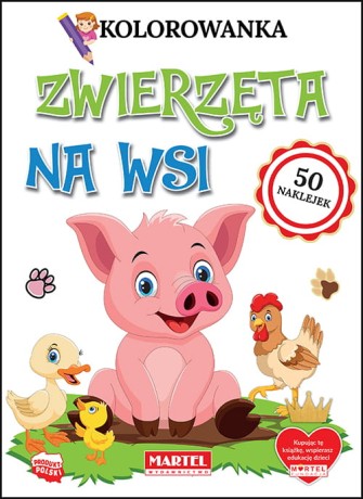 Przejdź do produktu Kolorowanka z Naklejkami "Wiejska Przygoda - Zwierzęta"