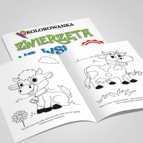 Przejdź do produktu Kolorowanka z Naklejkami "Wiejska Przygoda - Zwierzęta"