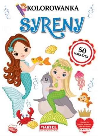 Przejdź do produktu Magiczna Kolorowanka Syren z Naklejkami Morskimi