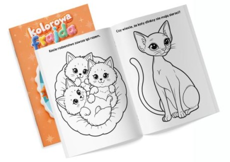 Przejdź do produktu Koty w Kolorach: Kolorowanka z Naklejkami