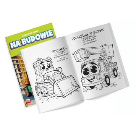 Przejdź do produktu Kolorowanka Kolorowy świat Na budowie z naklejkami