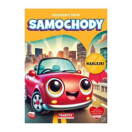 Przejdź do produktu Kolorowanka Kolorowy świat. Samochody z naklejkami