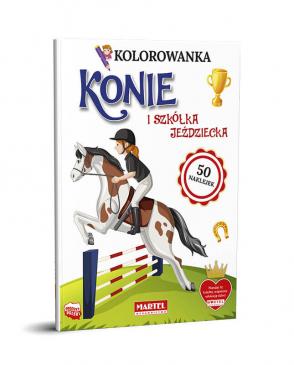Przejdź do produktu Kolorowanka dla Dzieci: Konie i Jeździectwo z Naklejkami