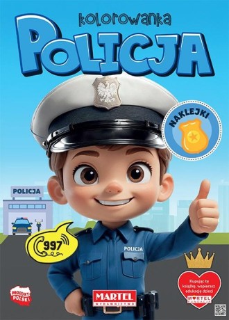 Przejdź do produktu Kolorowanka Policja z naklejkami