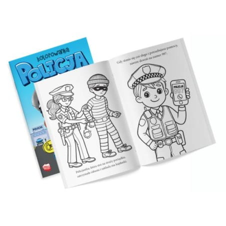 Przejdź do produktu Kolorowanka Policja z naklejkami