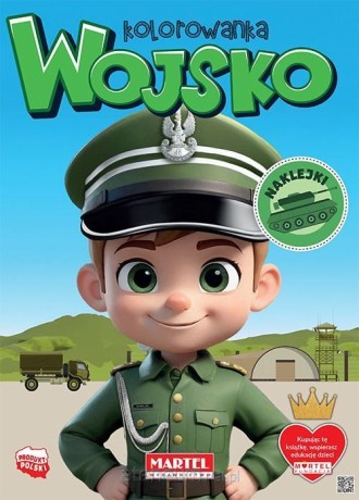 Przejdź do produktu Kolorowanka Wojsko z naklejkami