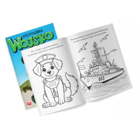 Przejdź do produktu Kolorowanka Wojsko z naklejkami