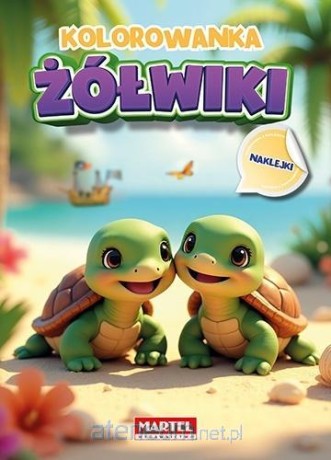 Przejdź do produktu Kolorowanka Żółwiki z naklejkami