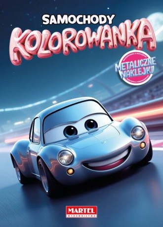 Przejdź do produktu Kolorowanka. Samochody z naklejkami metalicznymi