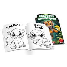 Przejdź do produktu Przygody zwierzątek w dżungli z naklejkami