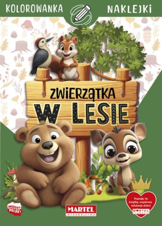 Przejdź do produktu Zwierzątka w lesie z naklejkami