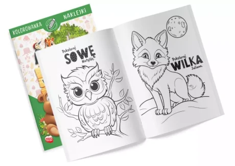 Przejdź do produktu Zwierzątka w lesie z naklejkami