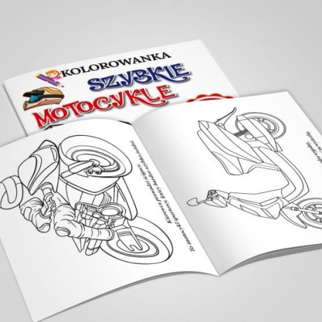 Przejdź do produktu Kolorowanka z Naklejkami "Motocyklowe Przygody"