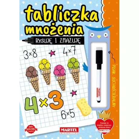 Przejdź do produktu Rysuję i zmazuję. Tabliczka mnożenia z flamastrem