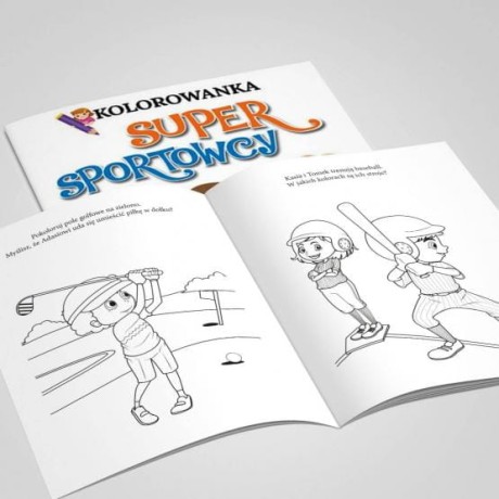 Przejdź do produktu Kolorowanka Sportowe Gwiazdy z Naklejkami