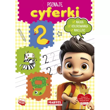 Przejdź do produktu Kolorowa przygoda z cyframi i naklejkami