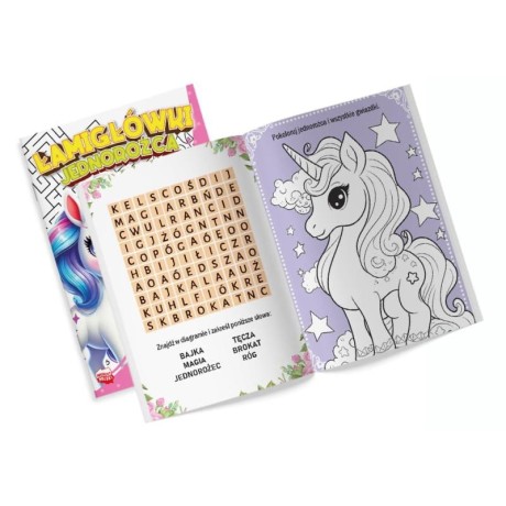 Przejdź do produktu Magiczne Jednorożce: Zagadki i Kolorowanki z Naklejkami