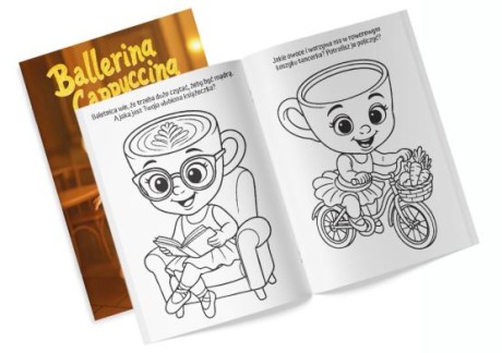 Przejdź do produktu Kolorowanka Kreatywna Ballerina Cappuccina z Naklejkami