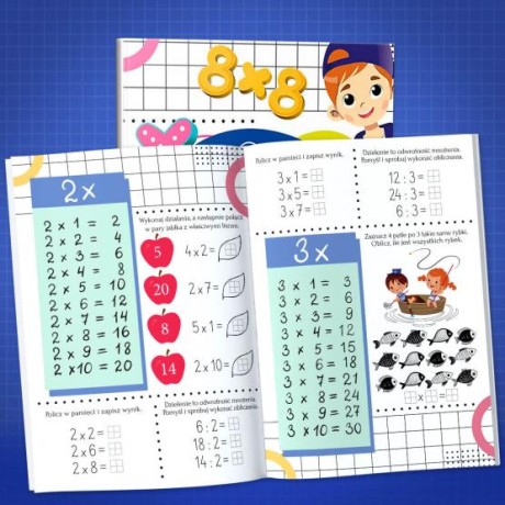 Przejdź do produktu Nauka Tabliczki Mnożenia z Plakatem Edukacyjnym