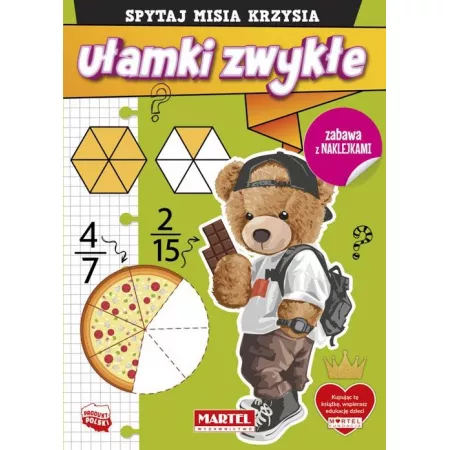 Przejdź do produktu Spytaj Misia Krzysia. Ułamki zwykłe z naklejkami