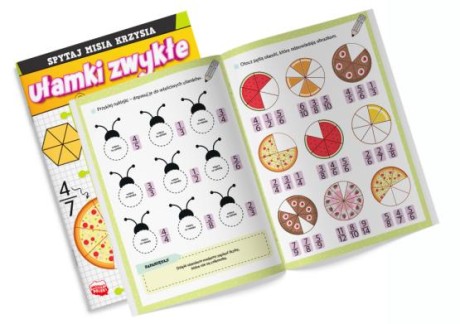 Przejdź do produktu Spytaj Misia Krzysia. Ułamki zwykłe z naklejkami