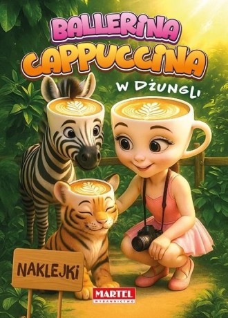 Przejdź do produktu Kolorowanka "Ballerina Cappuccina na tropikalnej przygodzie z naklejkami"