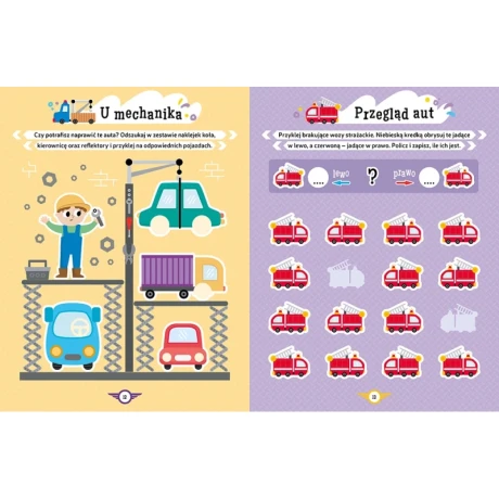 Przejdź do produktu Pojazdy. Aktywizujące zadania z naklejkami 3D