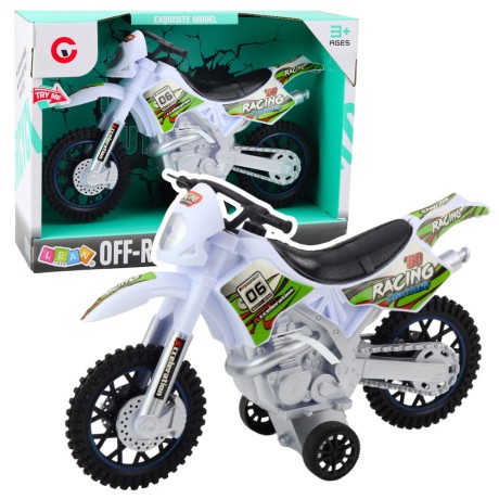 Przejdź do produktu Motor Crossowy Off-Road Napęd Światła Dźwięki Biały