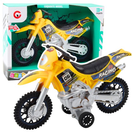 Przejdź do produktu Motor Crossowy Off-Road Napęd Światła Dźwięki Żółty