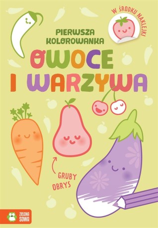 Przejdź do produktu Pierwsza kolorowanka. Gruby obrys. Owoce i warzywa