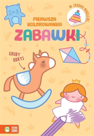 Przejdź do produktu Pierwsza kolorowanka. Gruby obrys. Zabawki