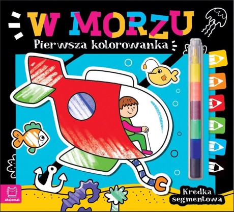 Przejdź do produktu Pierwsza kolorowanka. W morzu. Kredka segmentowa