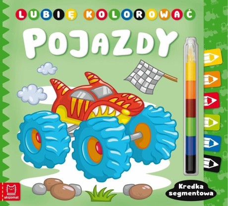 Przejdź do produktu Lubię kolorować. Pojazdy. Kredka segmentowa